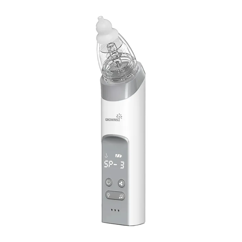Grownsy nasal aspirator with 3 tips (gray)